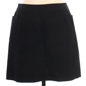 Topshop square pockets black skirt size 8